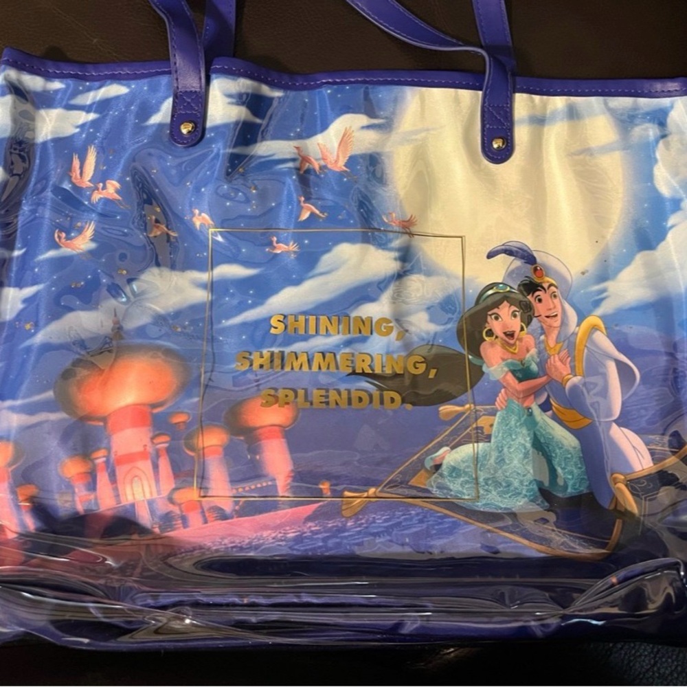 Disney Aladdin Shimmering Blue Tote
